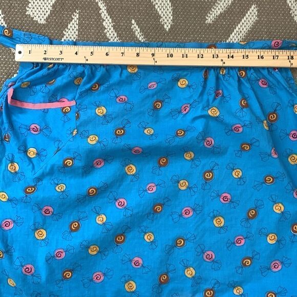 Vintage Handmade Half Apron Wrapped Candy Pattern - Picture 12 of 17